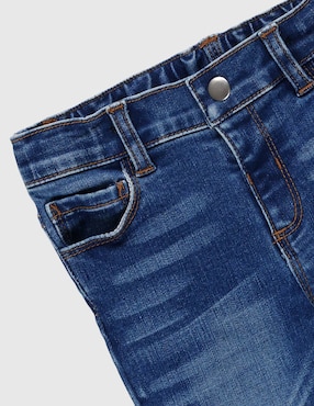 Jeans straight Weekend Baby lavado whisker para niña