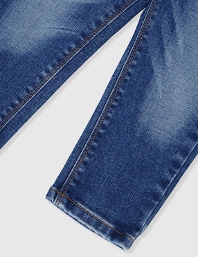 Jeans straight Weekend Baby lavado whisker para niña