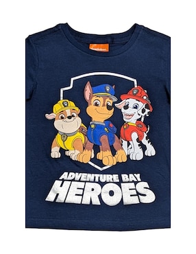 Playera Paw Patrol Paw Patrol manga corta para niño