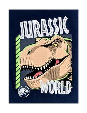 Playera Universal Jurassic World manga corta para niño