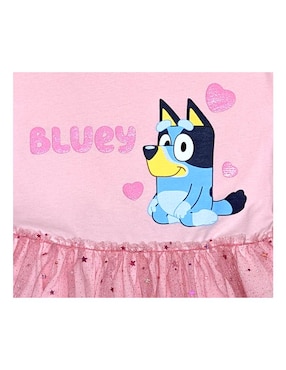 Vestido Bluey manga corta para niña