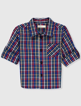 Camisa casual Weekend Baby de algodón manga larga para niño
