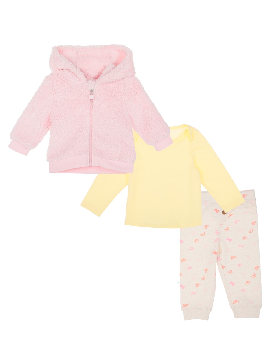CONJUNTO WEEKEND, 3M, ROSA BEBÉ CLARO L