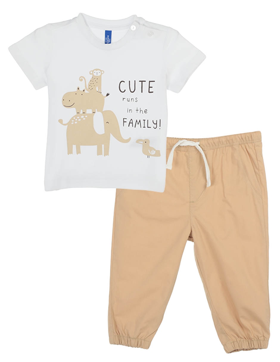 Pantalón con cebras para bebé 2 meses - Tienda online Vía Láctea