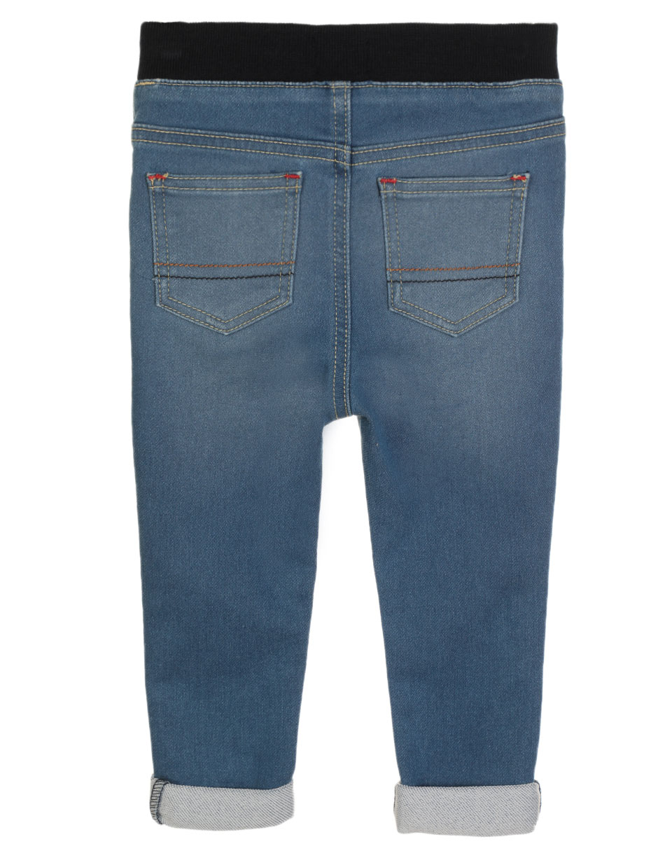 Jeans jogger straight Weekend Baby lavado obscuro para niño