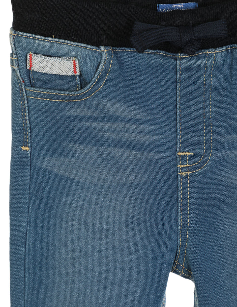 Jeans jogger straight Weekend Baby lavado obscuro para niño