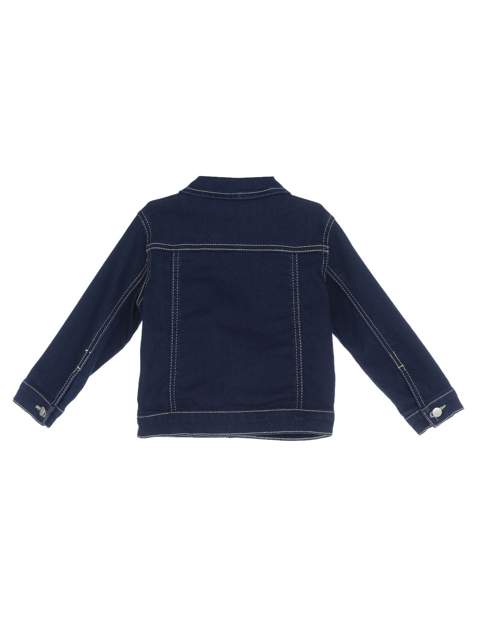 Chamarra de mezclilla infantil unisex 2