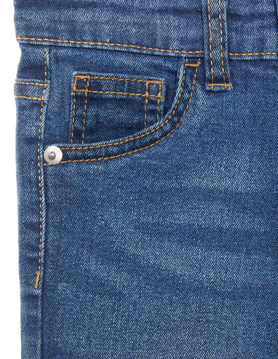 Jeans relaxed flare deslavado para niña 3