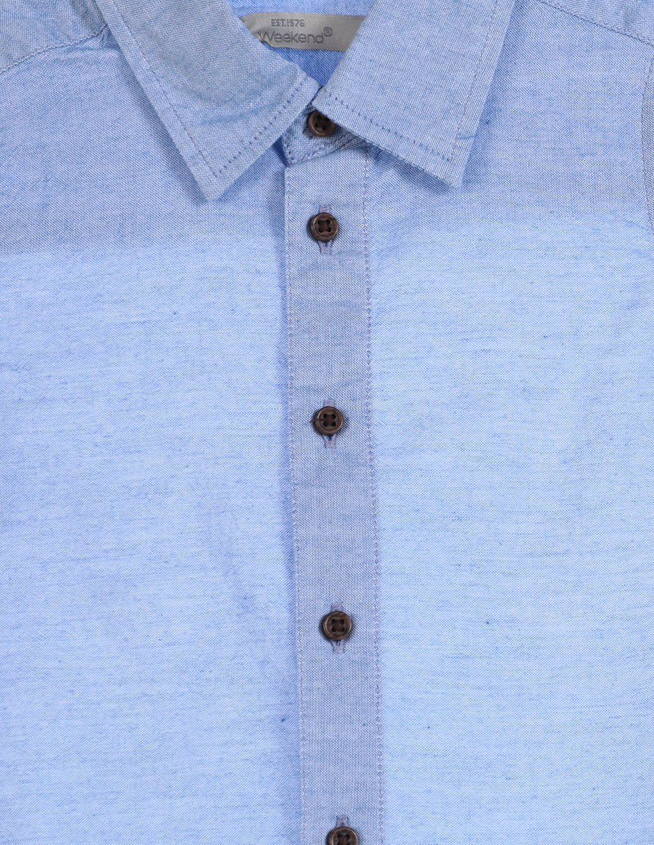 Camisa casual de algodón manga larga para niño 3
