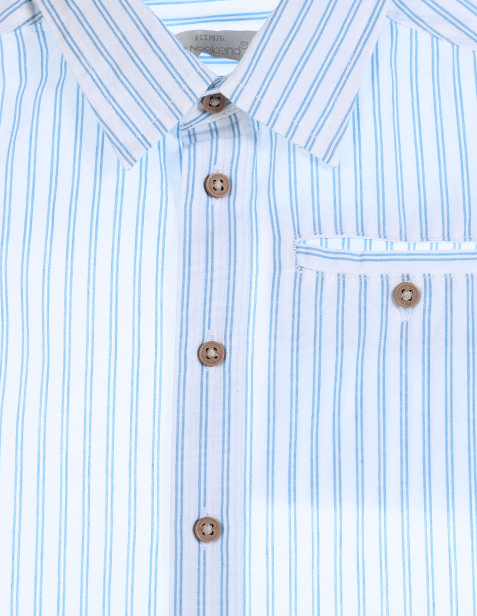 Camisa casual de algodón manga larga para niño 3