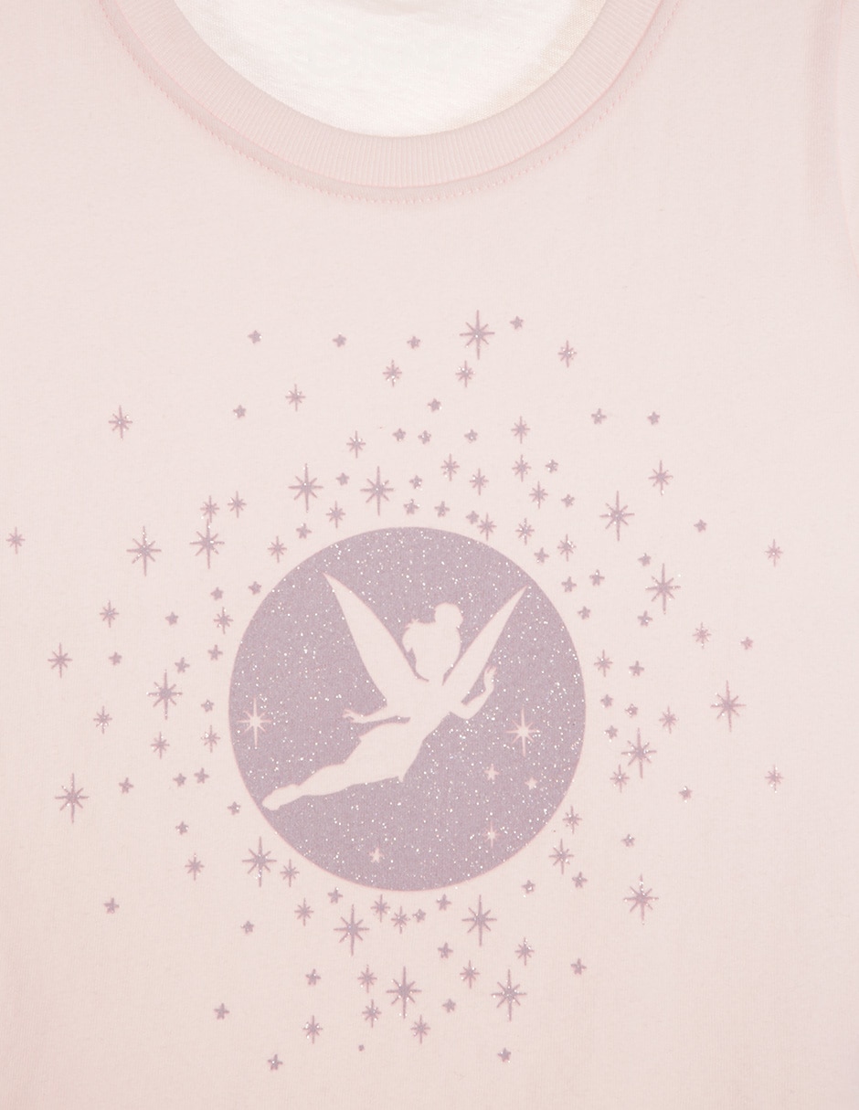 Playera Tinkerbell manga corta para niña 3