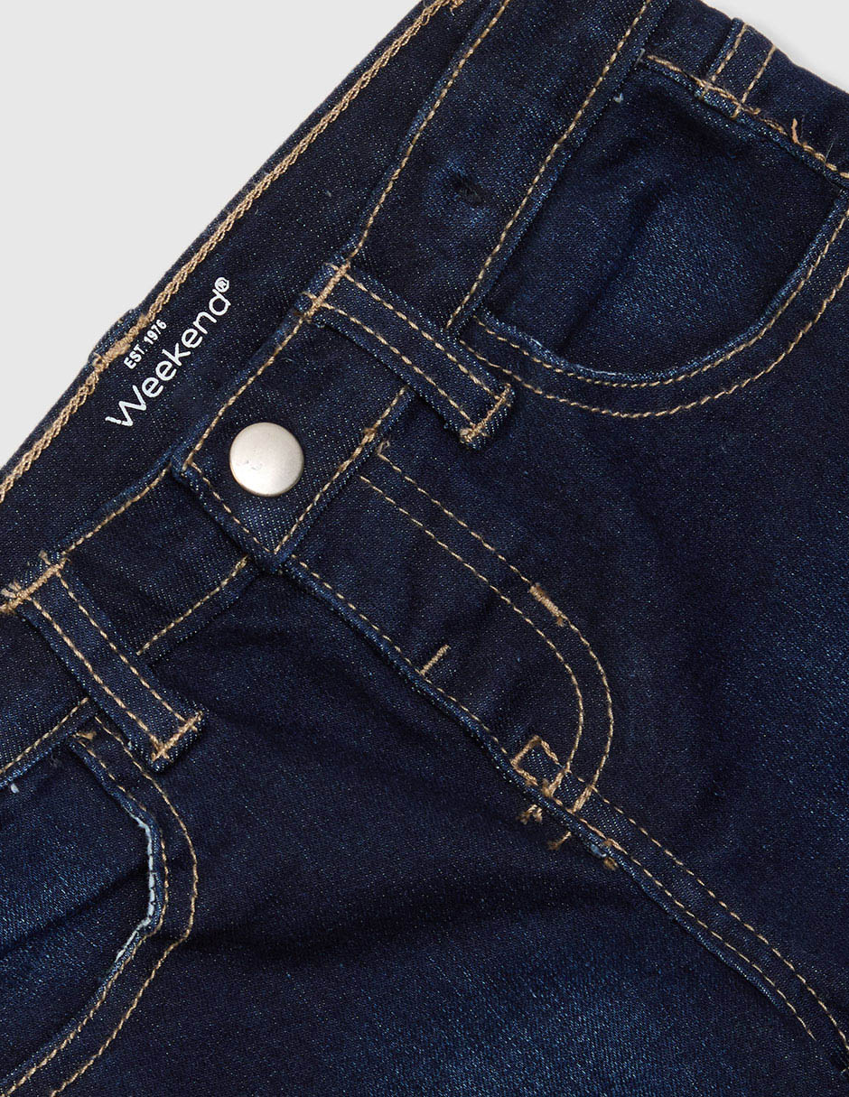 Jeans campana deslavado para niña 3