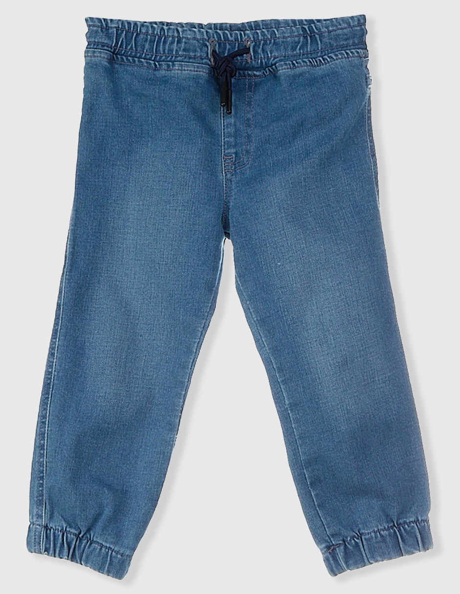 Jeans jogger straight deslavado para niño Jeans jogger straight deslavado para niño
