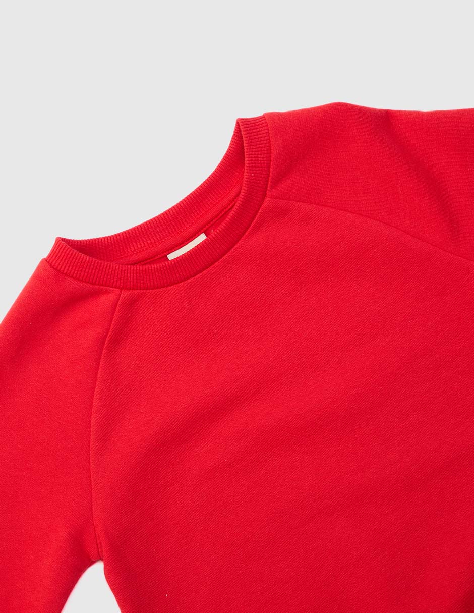 SUDADERA WE, 3T (3 AÑOS), CARMÍN CLARO