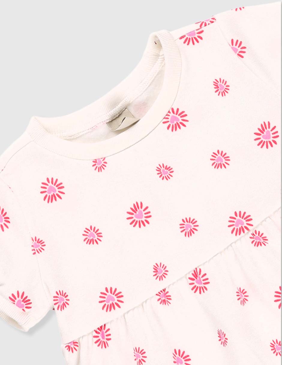 Vestido manga regular para niña 3
