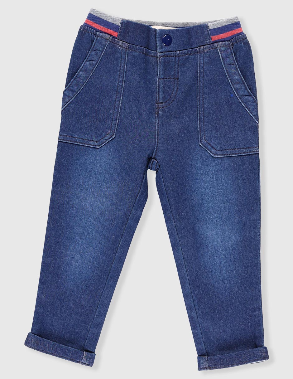 Jeans straight deslavado para niño Jeans straight deslavado para niño
