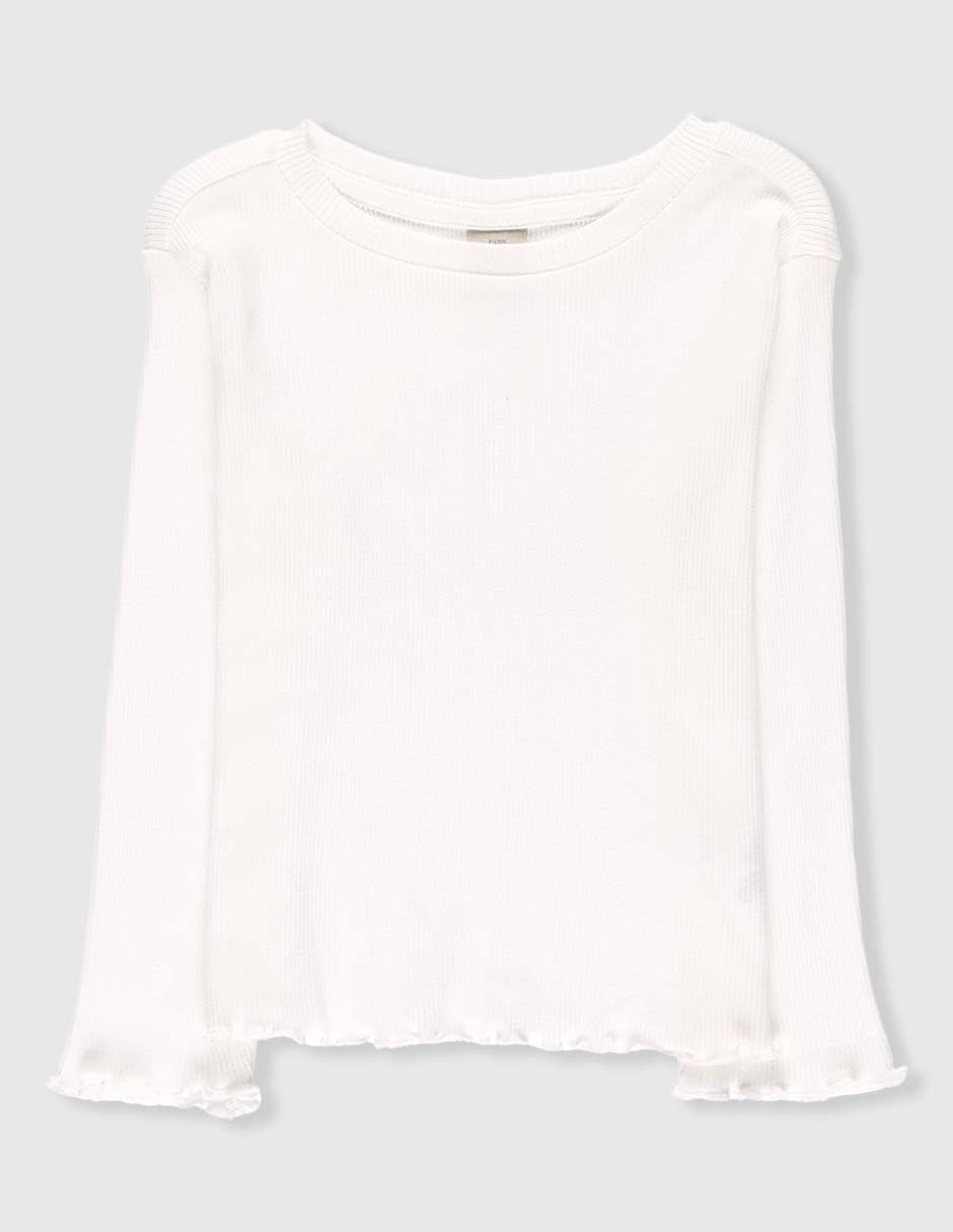 Playera manga larga para bebé niña Playera manga larga para bebé niña