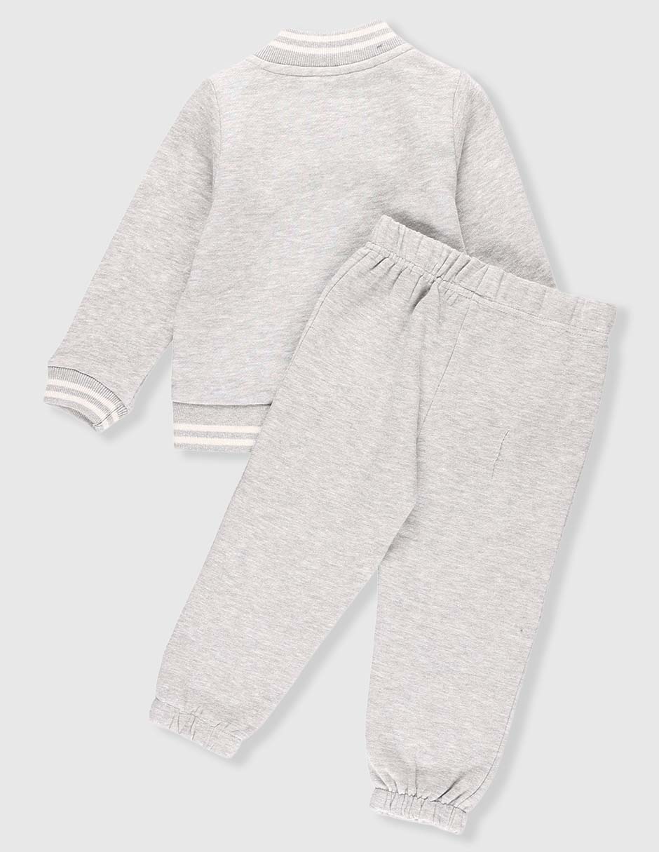 Conjunto pants entrenamiento de algodón y poliéster para niño 2 piezas 2