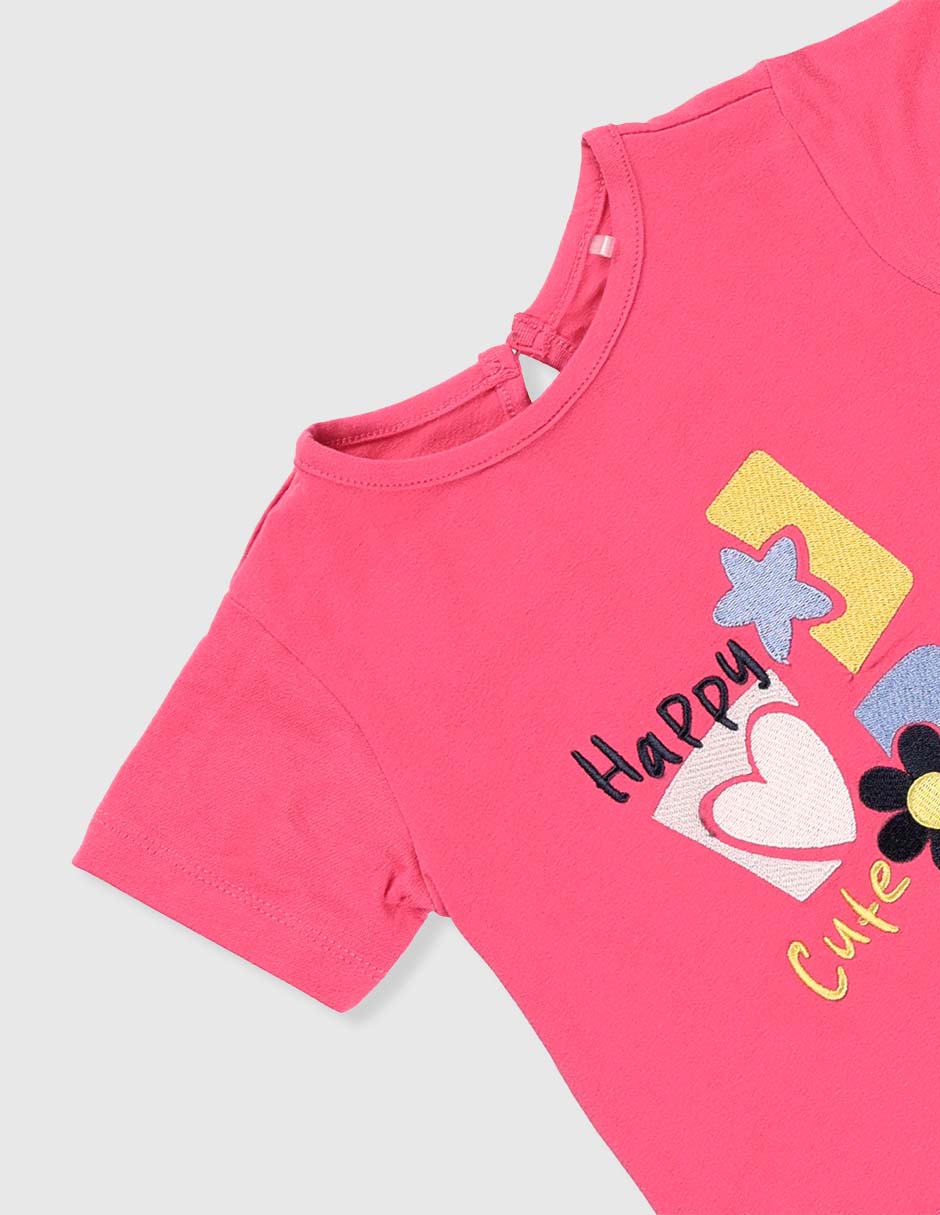 Playera manga corta para bebé niña 4