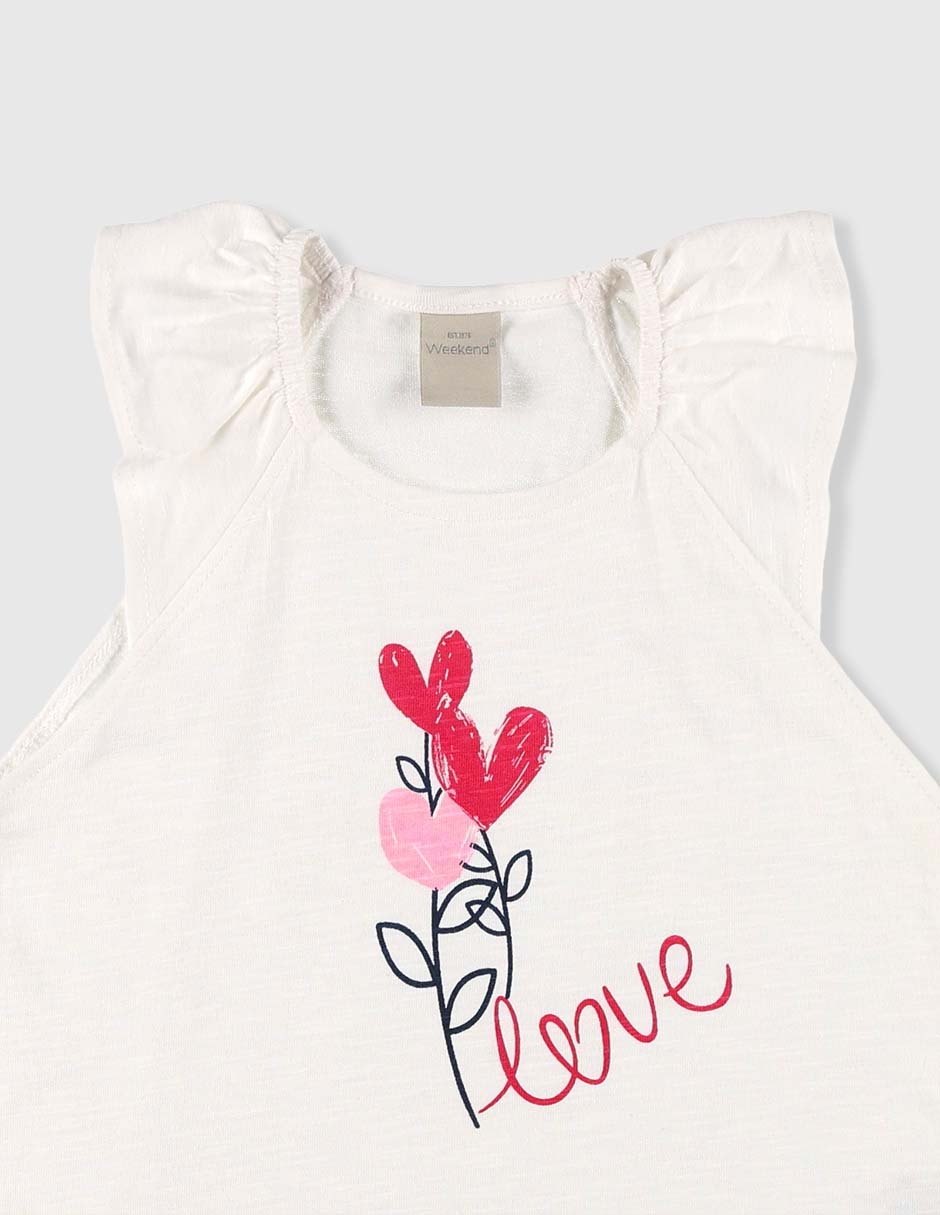 Conjunto casual de algodón para bebé niña 2 piezas 3