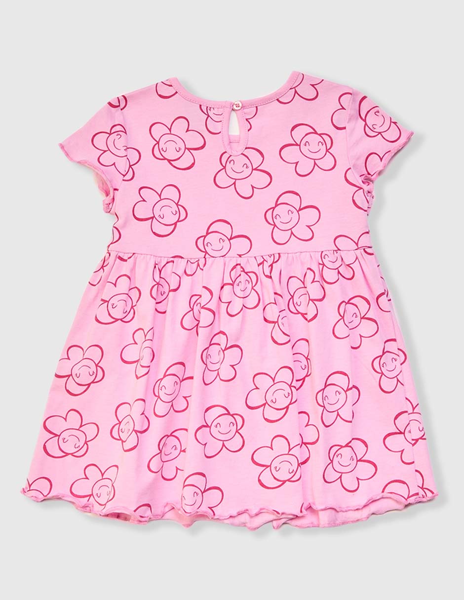 Vestido manga cap para bebé niña 2