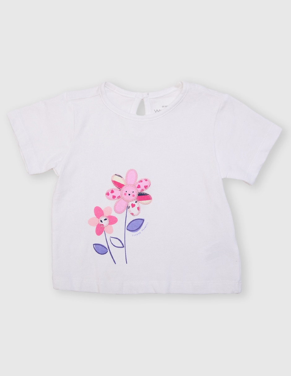 Playera manga corta para niña Playera manga corta para niña