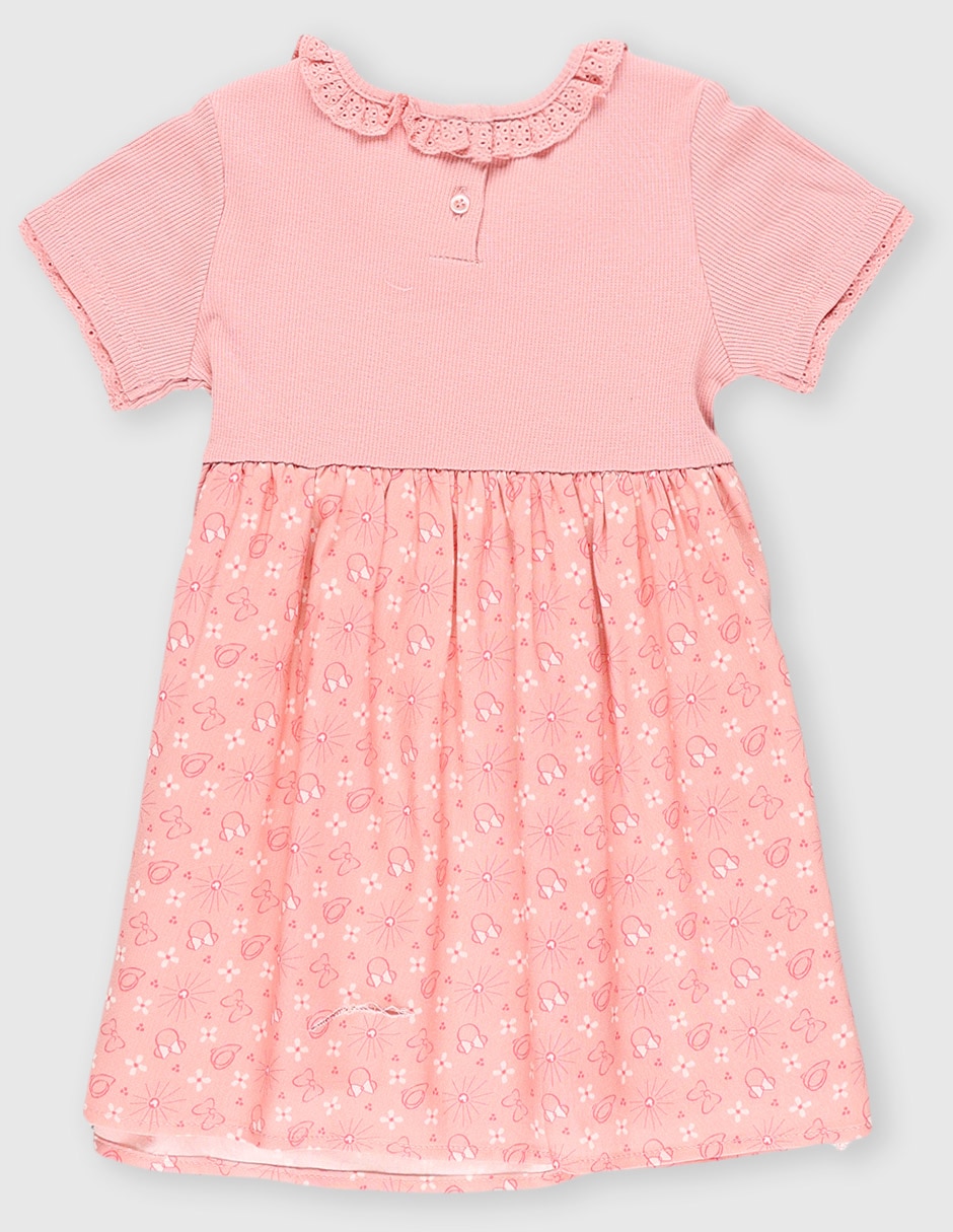 Vestido manga cap para niña 2