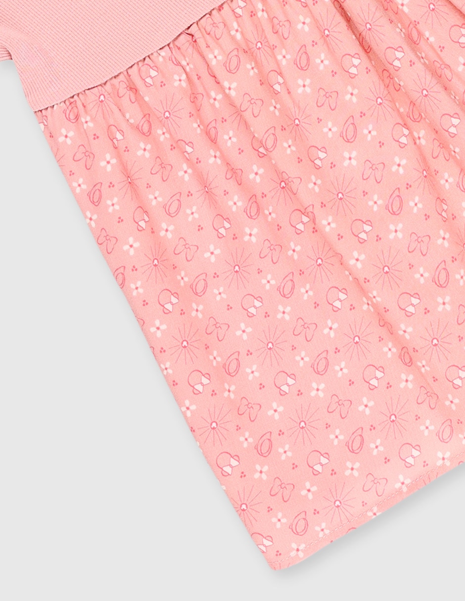 Vestido manga cap para niña 4