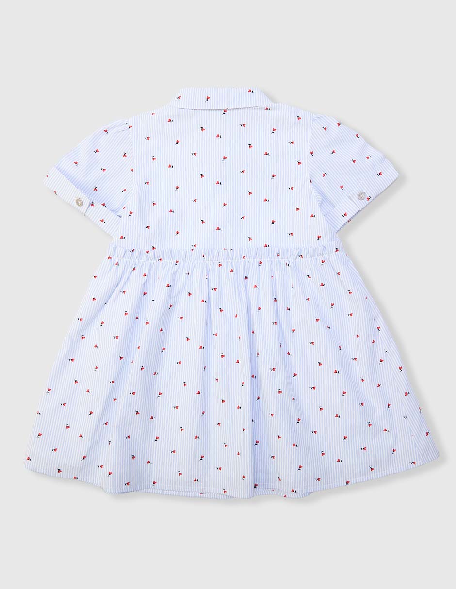 Vestido manga globo para bebé niña 2