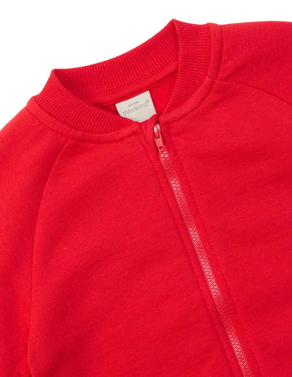 SUDADERA WE, 3T (3 AÑOS), CARMÍN CLARO