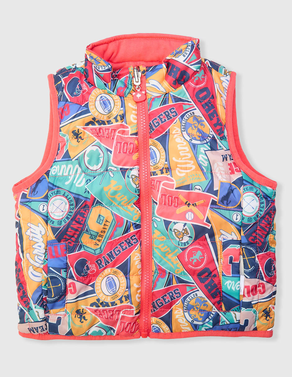 Chaleco reversible para bebé niño