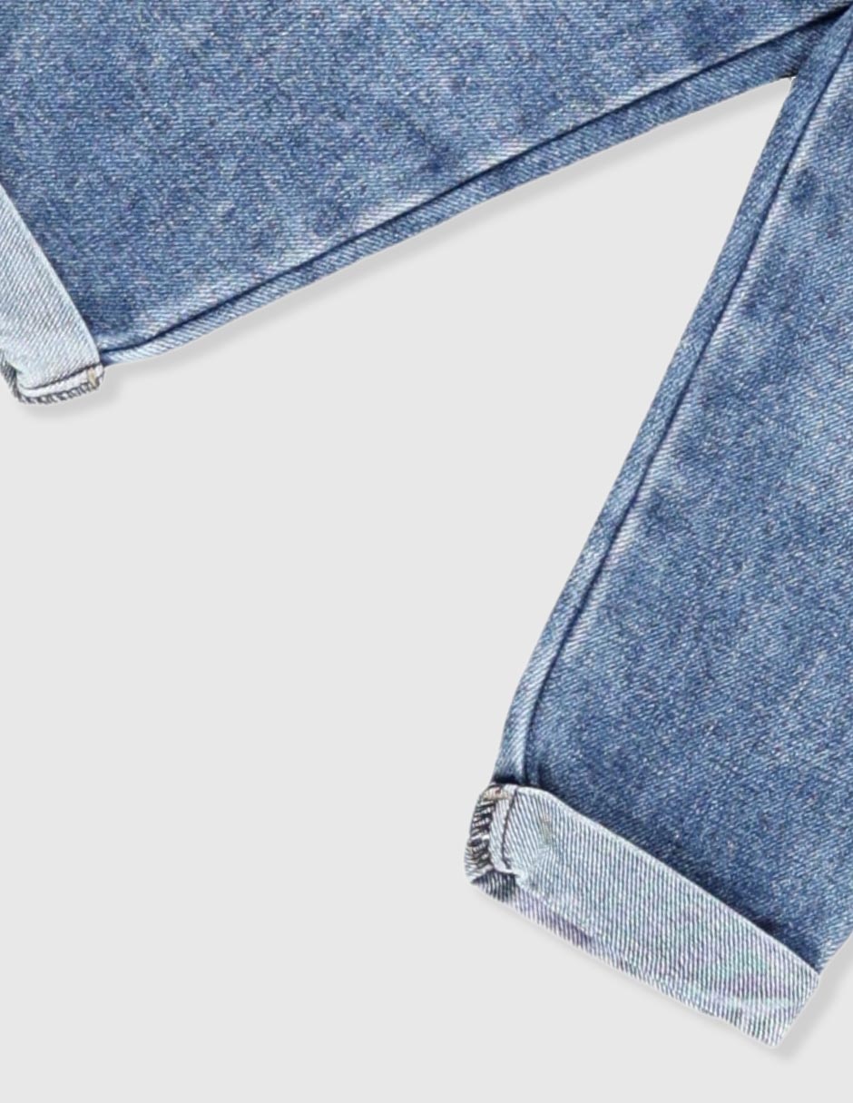 Jeans relaxed amplio deslavado para niño 4