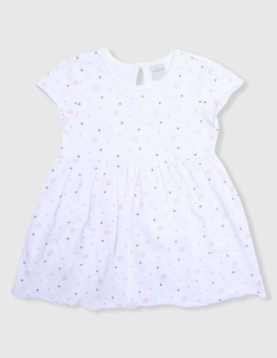 Vestido manga cap para niña 1