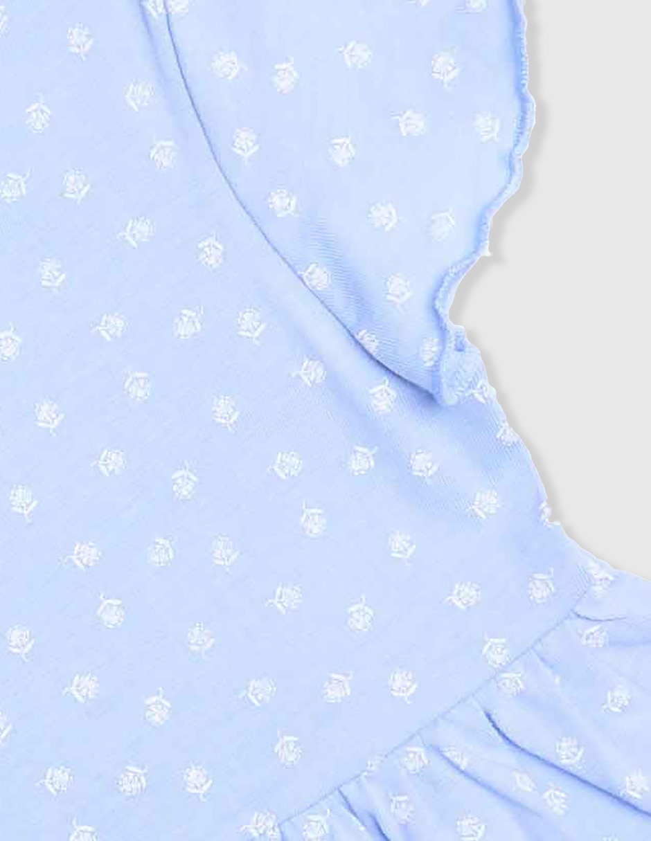 VESTIDO CORTO, 1T (1 AÑO), DENIM CLARO