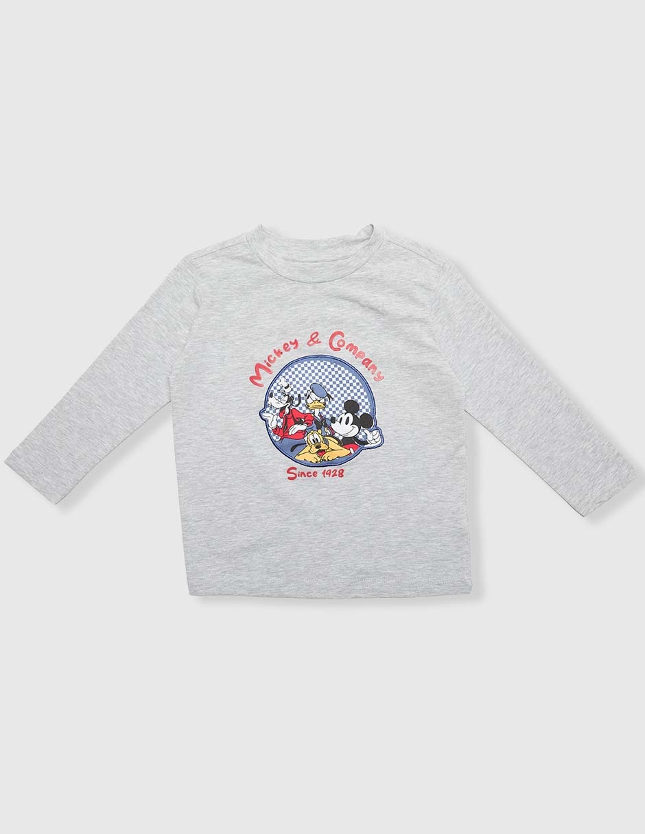 Playera Mickey and Friends Disney manga larga para niño Playera Mickey and Friends Disney manga larga para niño