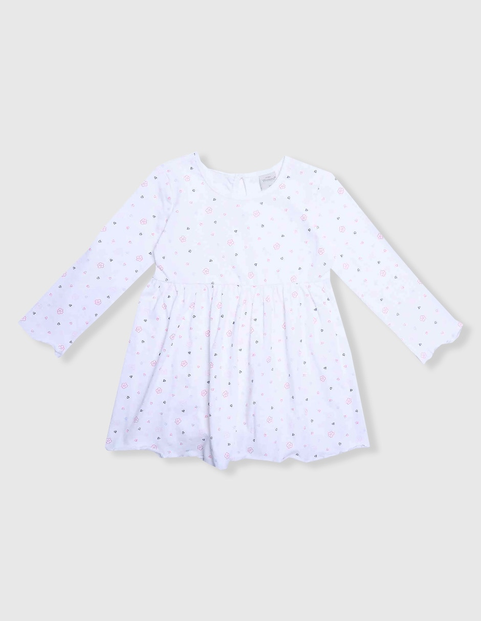 Vestido manga regular para bebé niña 1