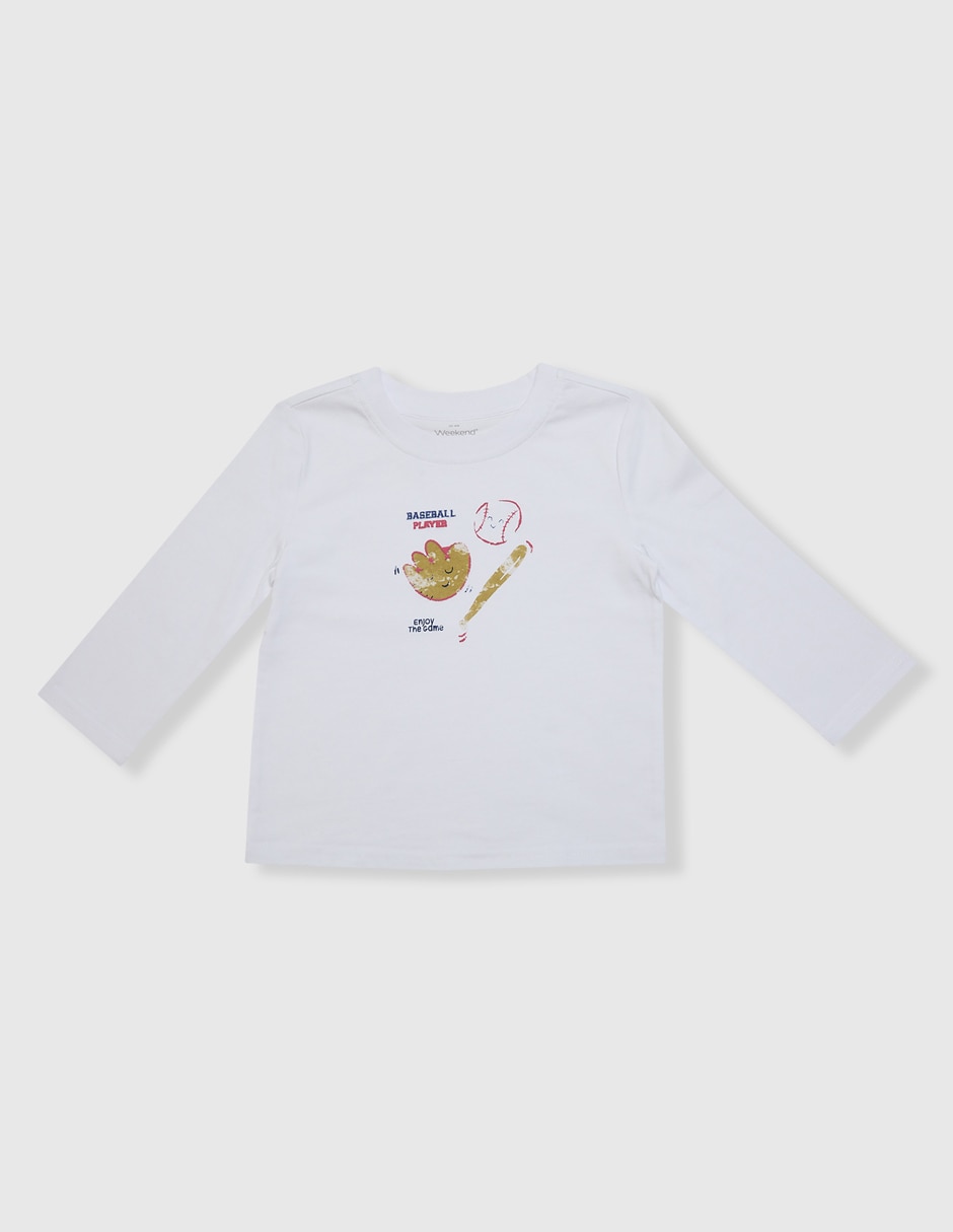Playera manga larga para niño Playera manga larga para niño