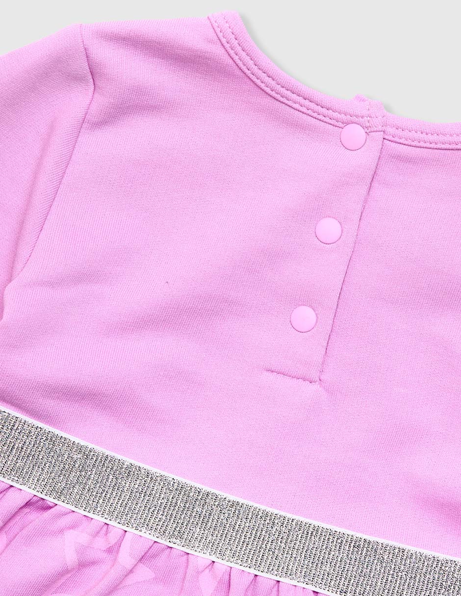 Vestido manga regular para bebé niña 3