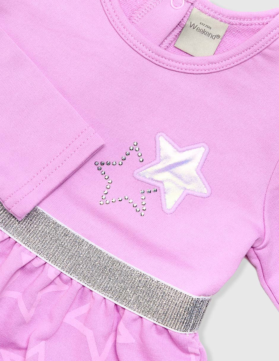 Vestido manga regular para bebé niña 4