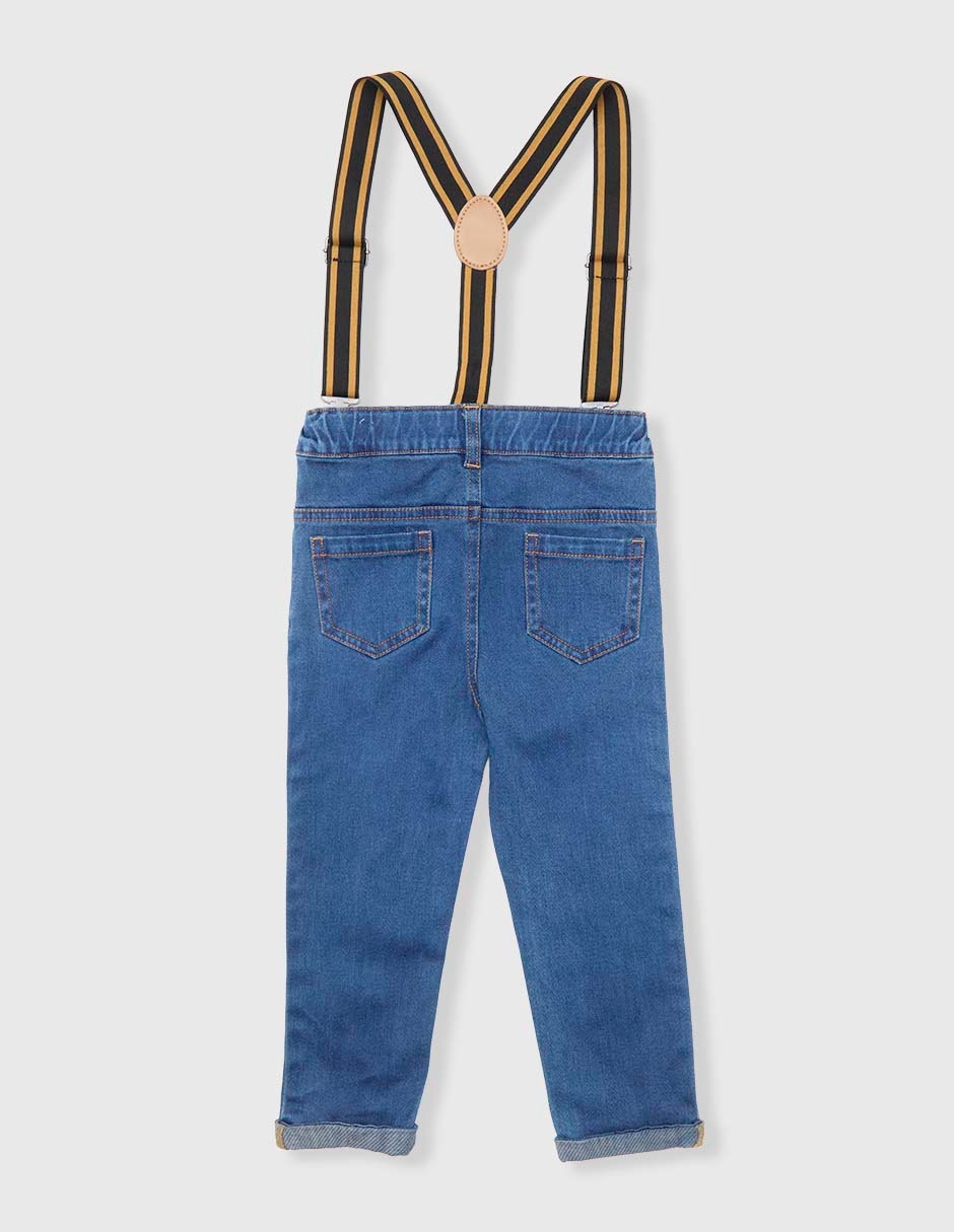 Jeans skinny deslavado para niño 2