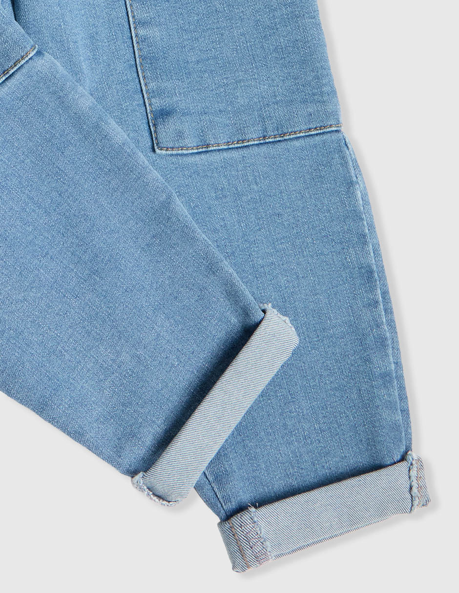 Jeans baggy lavado claro para niño 4