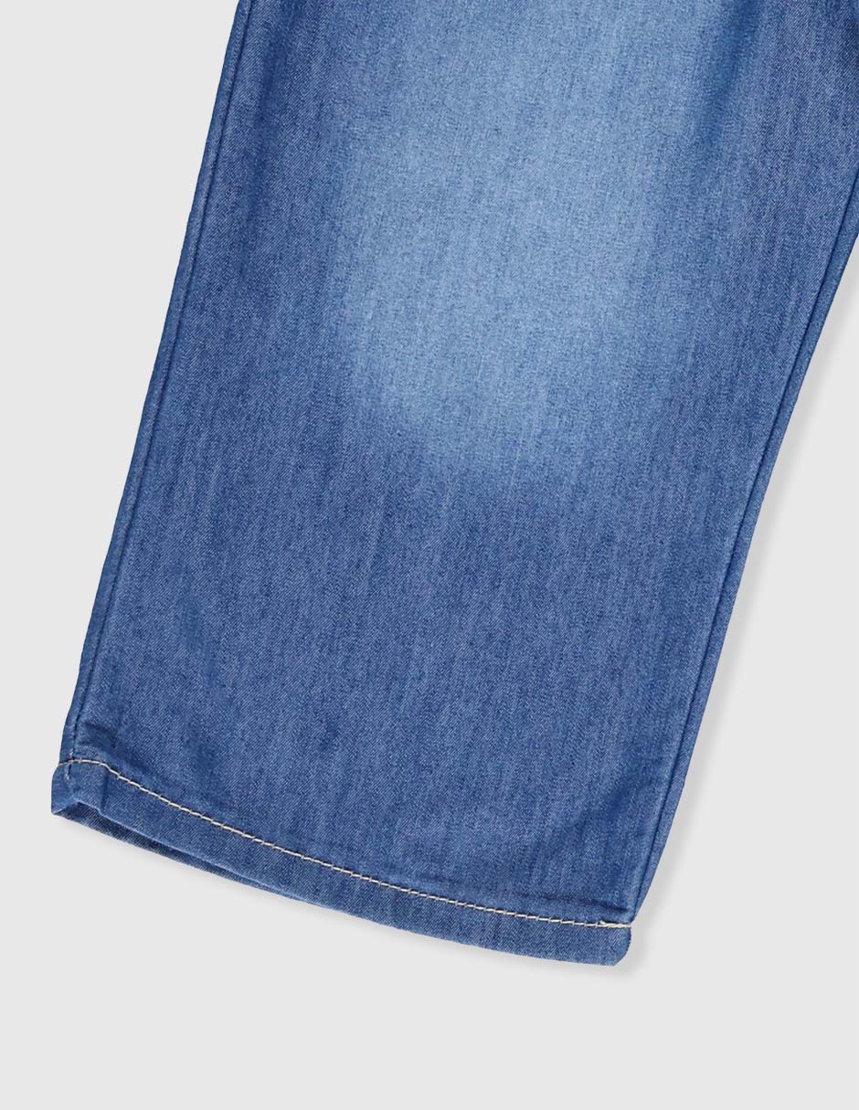Jeans baggy lavado stone wash para niño 3