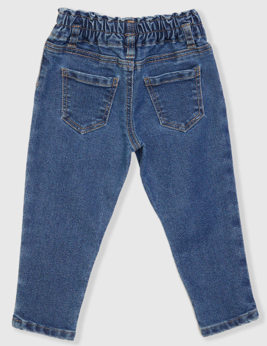 Jeans slim lavado medio para niña 2