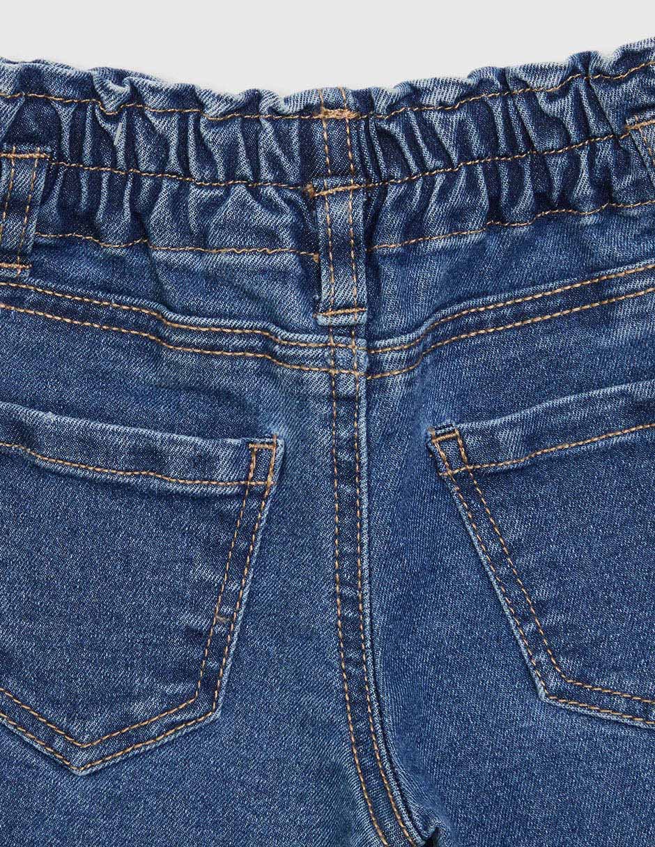 Jeans slim lavado medio para niña 4