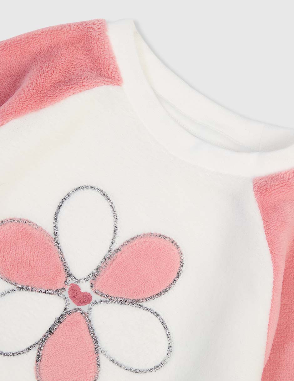 PIJAMA WEEKEND BABY, 1T (1 AÑO), BLUSH