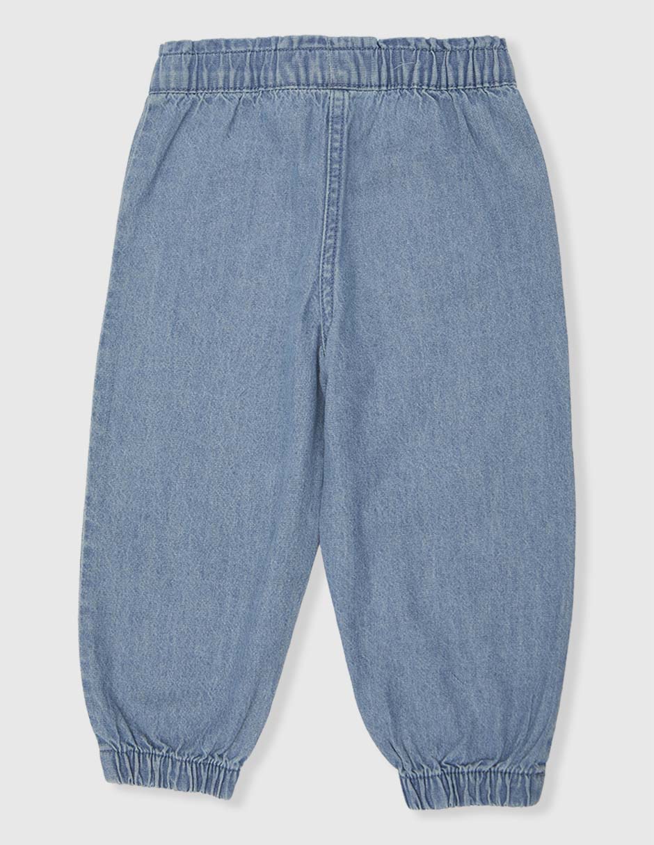 Jeans relaxed flare lavado claro para niña 2