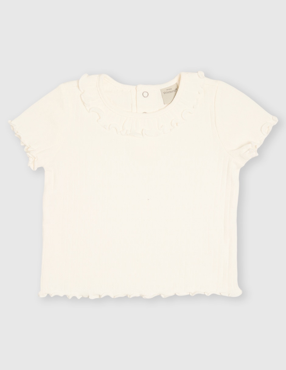 Playera manga corta para bebé niña Playera manga corta para bebé niña