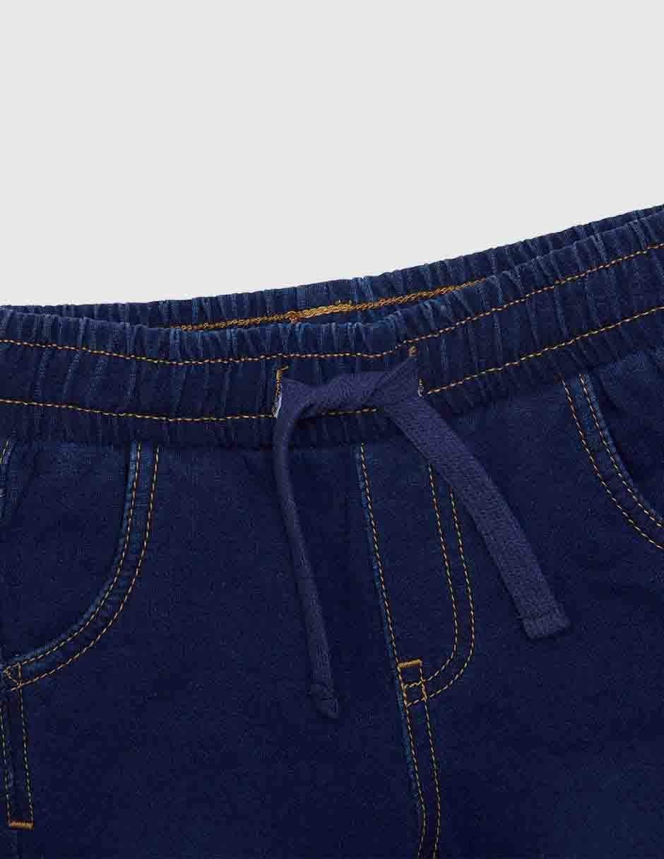 Jeans jogger straight lavado medio para niño 3
