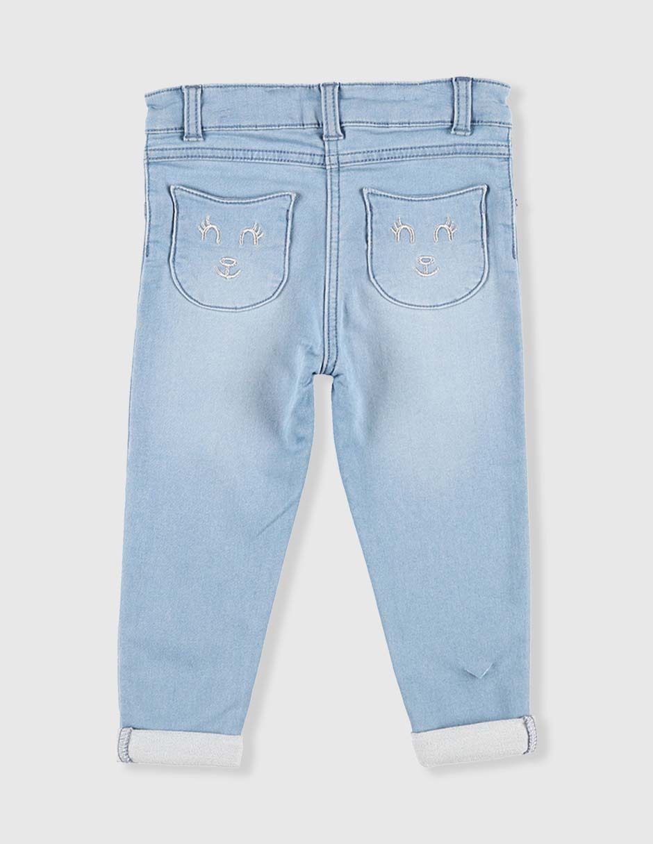 Jeans straight deslavado para niño 2