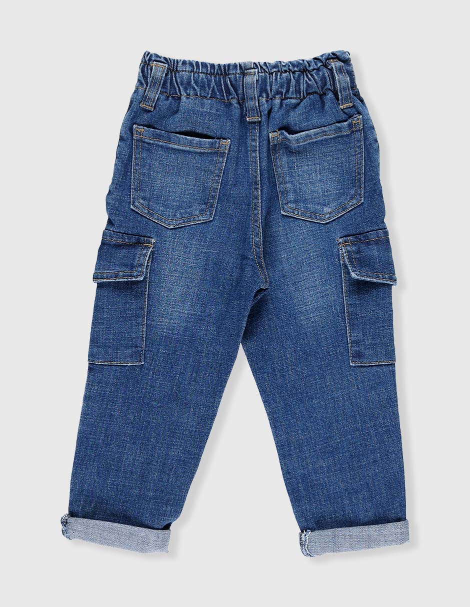 Jeans cargo straight para niño 2